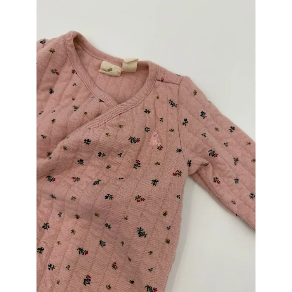 Baby Gap Girls Floral One Piece Sweater Suit